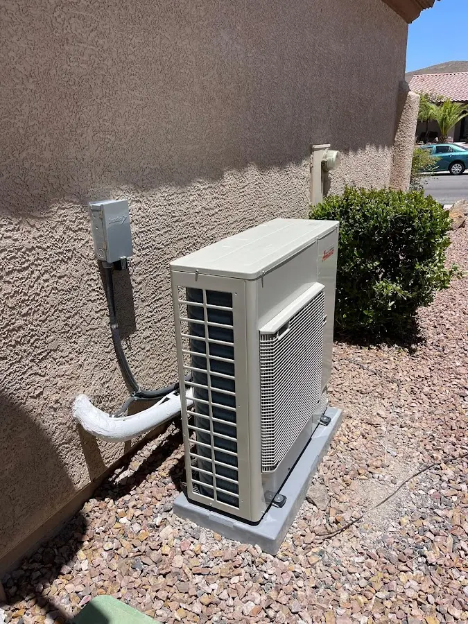 Residential air conditioning condenser unit in Bull Mountain